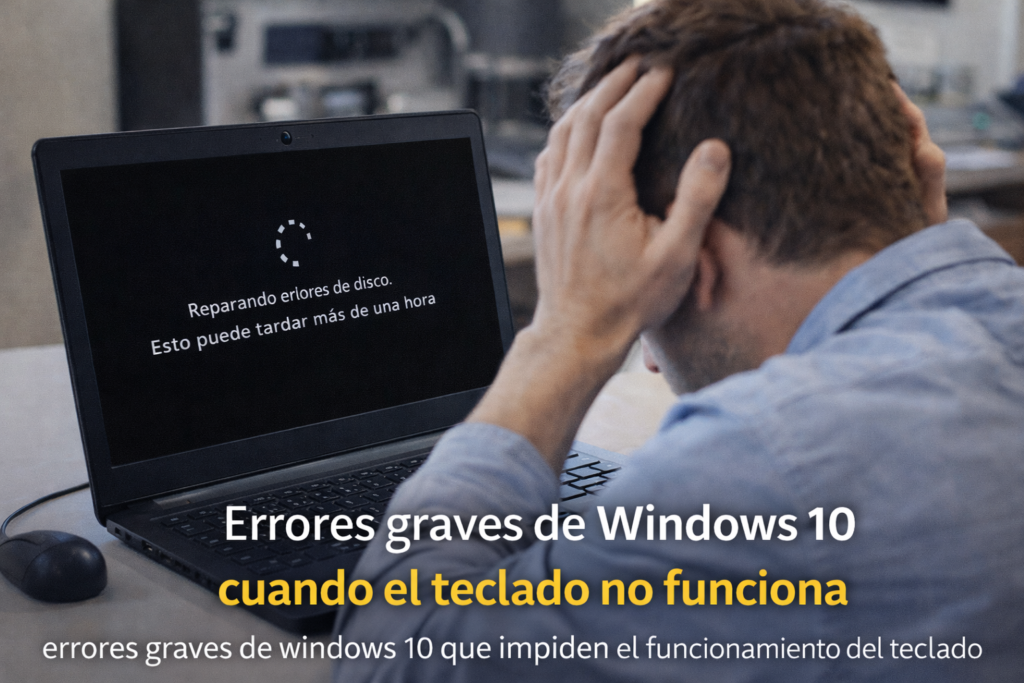 errores graves de windows 10 que impiden el funcionamiento del teclado