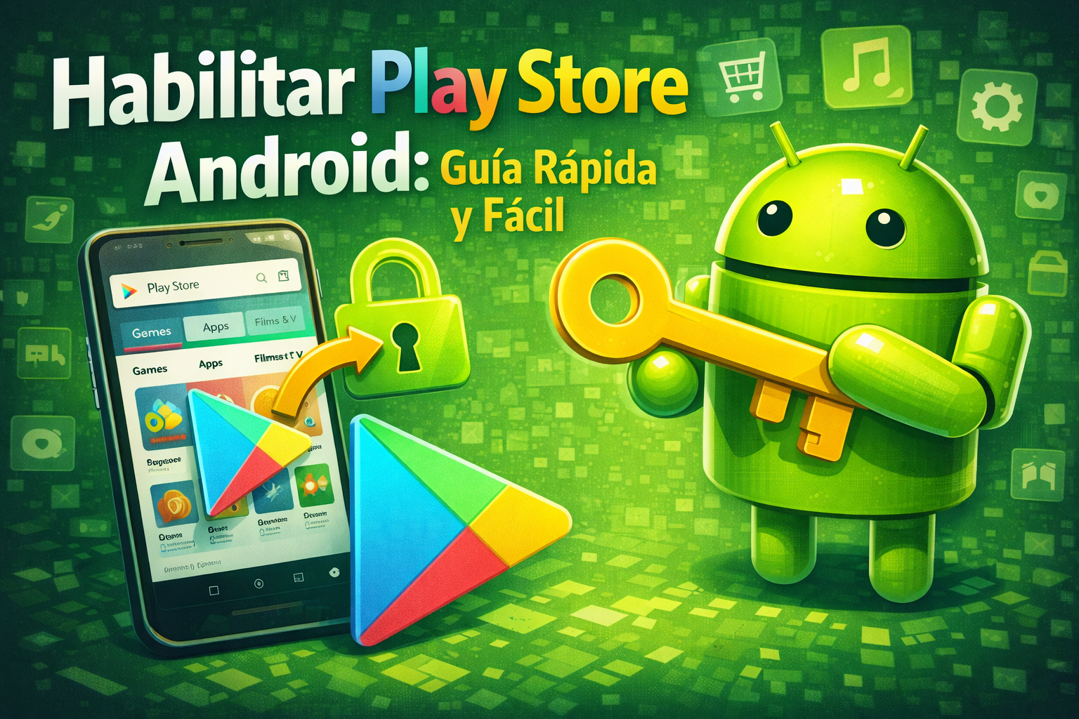 habilitar play store android