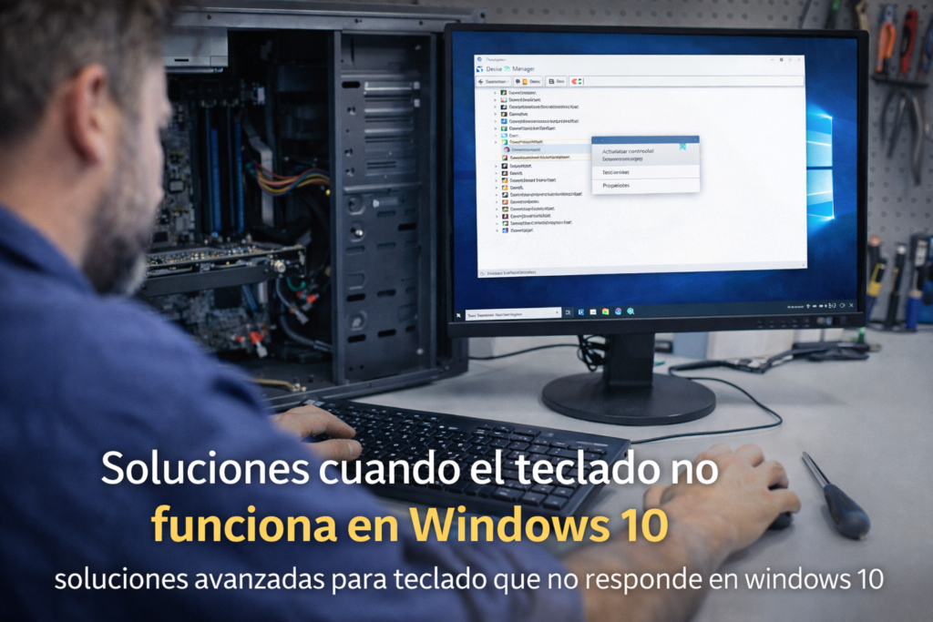 soluciones avanzadas para teclado que no responde en windows 10